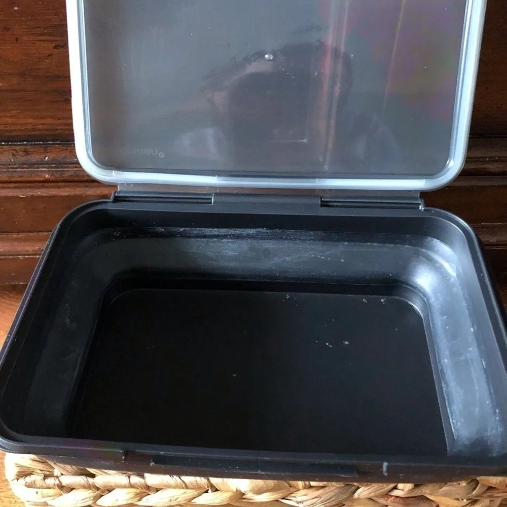 Madesmart black collapsible lunch container